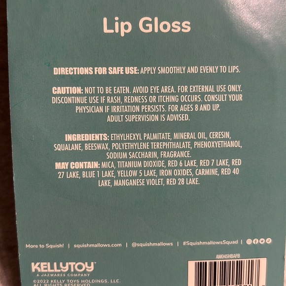 BRAND NEW SEALED SQUISHMALLOWS Cookie Lip Gloss Strawberry LIP GLOSS forever - Picture 4 of 5